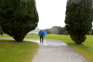 Braving the weather - Muckross Estate